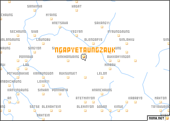 map of Ngapyetaungzauk