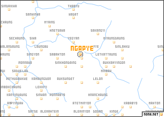 map of Ngapye