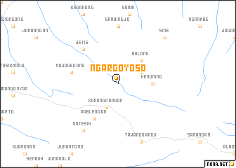 map of Ngargoyoso