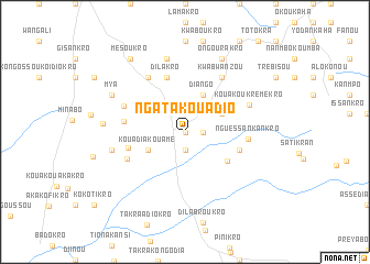 map of Ngata-Kouadio