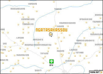 map of Ngata-Sakassou