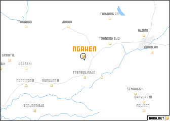 map of Ngawen