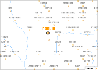 map of Ngawin