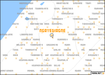 map of Ngaye Diagne