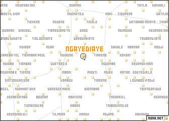 map of Ngaye Diaye