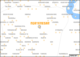 map of Ngayène Sar