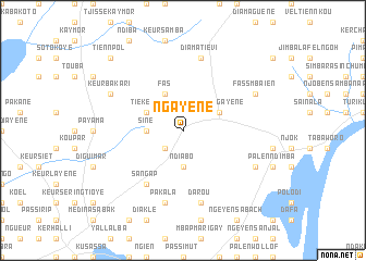 map of Ngayène