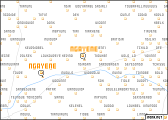 map of Ngayène