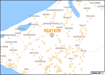 map of Ngayène