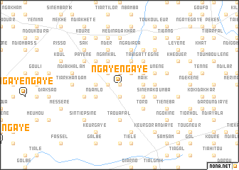 map of Ngaye Ngaye