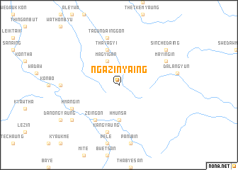 map of Ngazinyaing