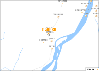 map of Ngbaka