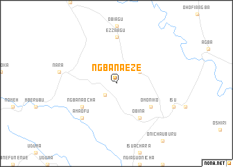 map of Ngbana Eze