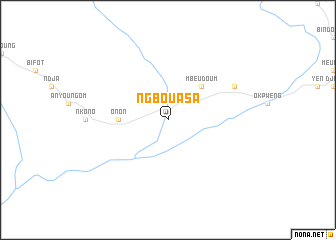 map of Ngbouasa