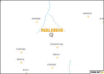 map of Ngelebeke