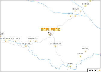 map of Ngélébok