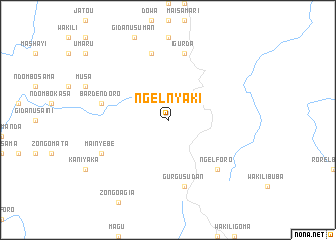 map of Ngel Nyaki