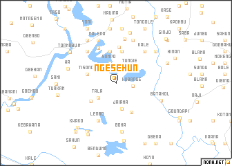 map of Ngesehun