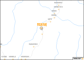 map of Ngésé