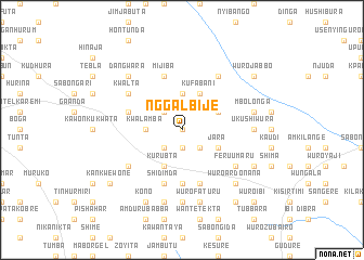 map of Nggalbije