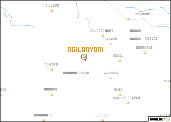 map of Ngilanyoni