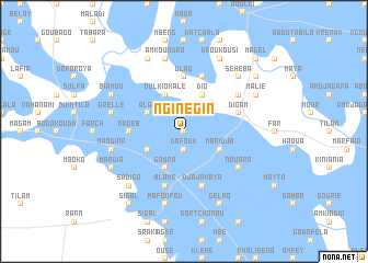 map of Nginégin