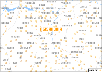 map of Ngisakonia