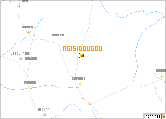 map of Ngisidougou