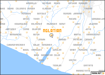 map of Nglatian