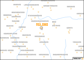 map of Nglobo