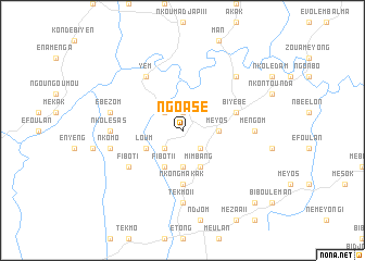 map of Ngoasé