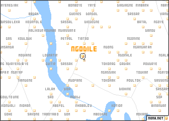 map of Ngodilé