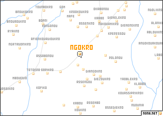 map of Ngokro