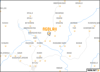 map of Ngola II