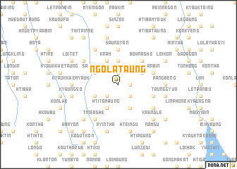 map of Ngola Taung