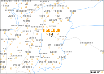 map of Ngoloja