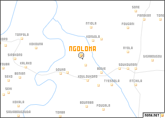 map of Ngoloma