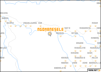 map of Ngomane-Sélé