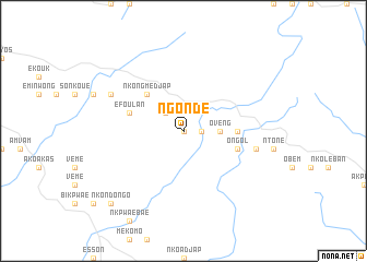 map of Ngondé