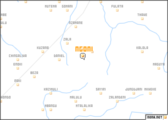 map of Ngoni