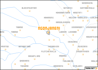 map of Ngonjaneni