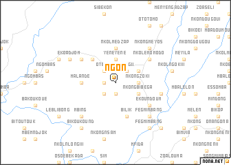 map of Ngon