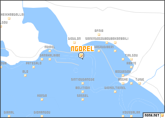 map of Ngorel