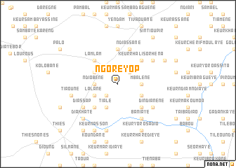 map of Ngoré Yop