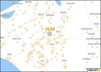 map of Ngor