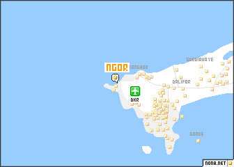 map of Ngor