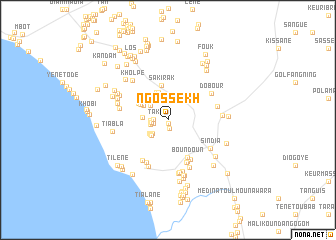 map of Ngossèkh