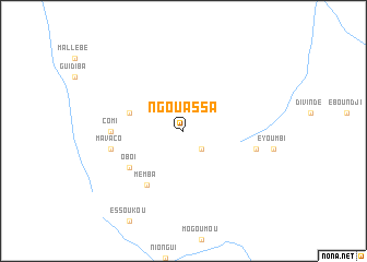 map of Ngouassa