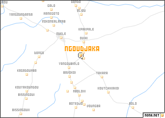 map of Ngoudjaka