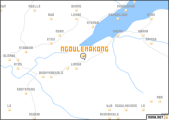 map of Ngoulémakong